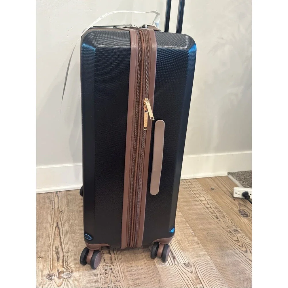 Elle Luxe Journey 1 Piece Expandable Retro Spinner Rolling carry on Luggage